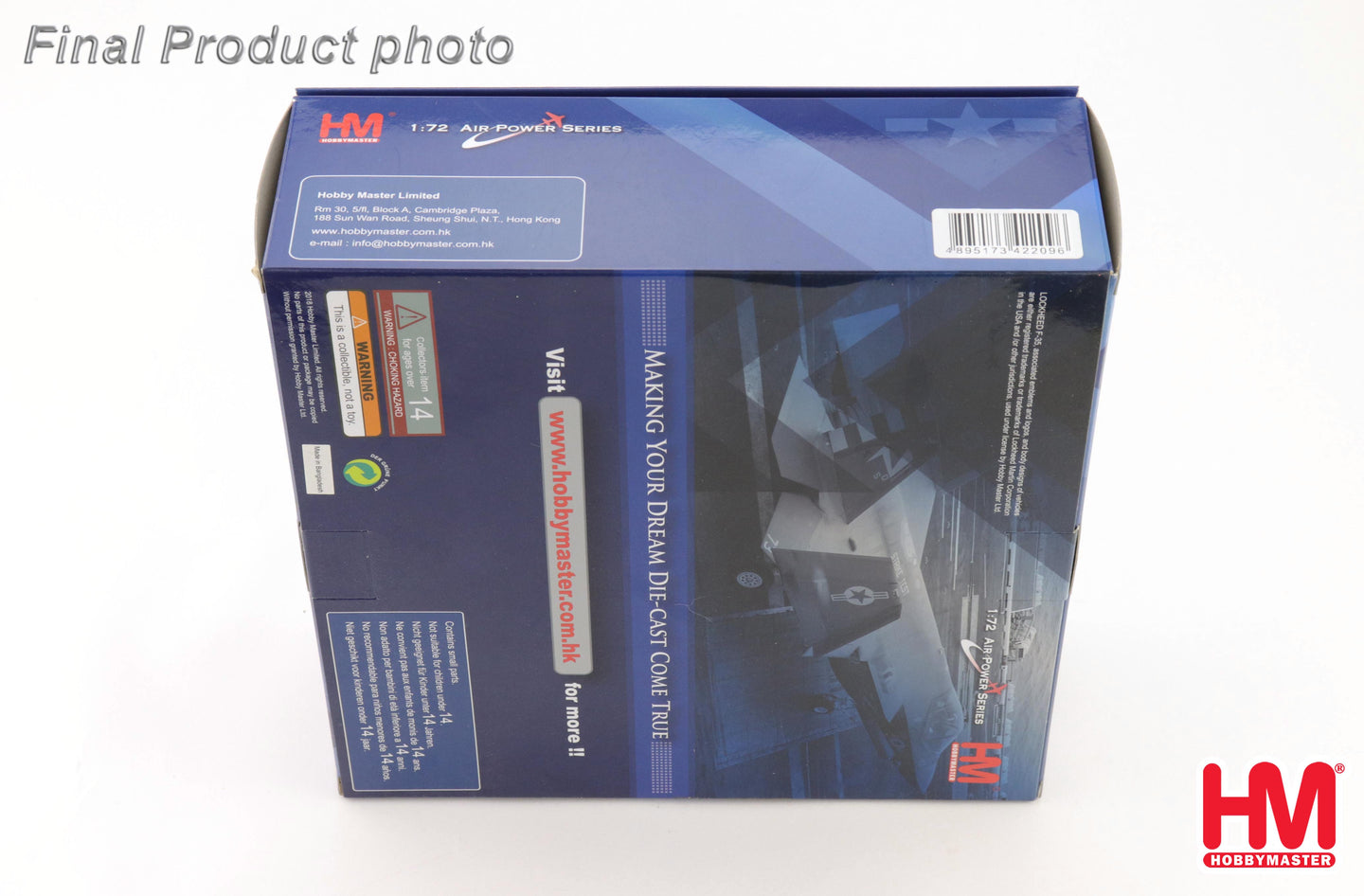 HOBBY MASTER F-35C LIGHTNING II US NAVY 169034 VFA-125 2022