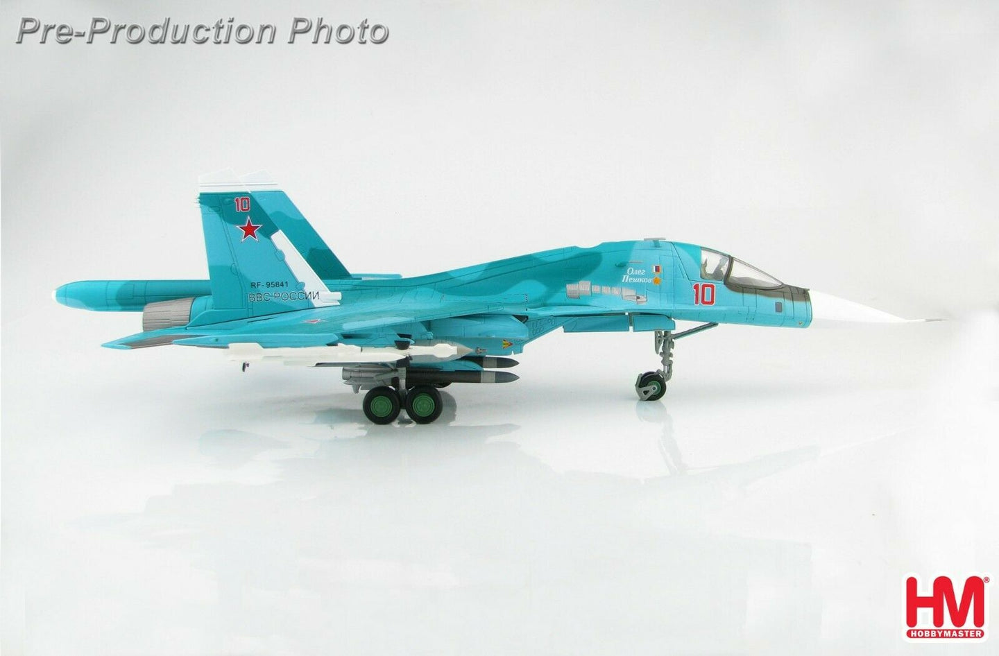 HOBBY MASTER SU-34 FULLBACK FIGHTER BOMBER BORT 10 O.PESHKOV COMMEMORATIVE SCHEME