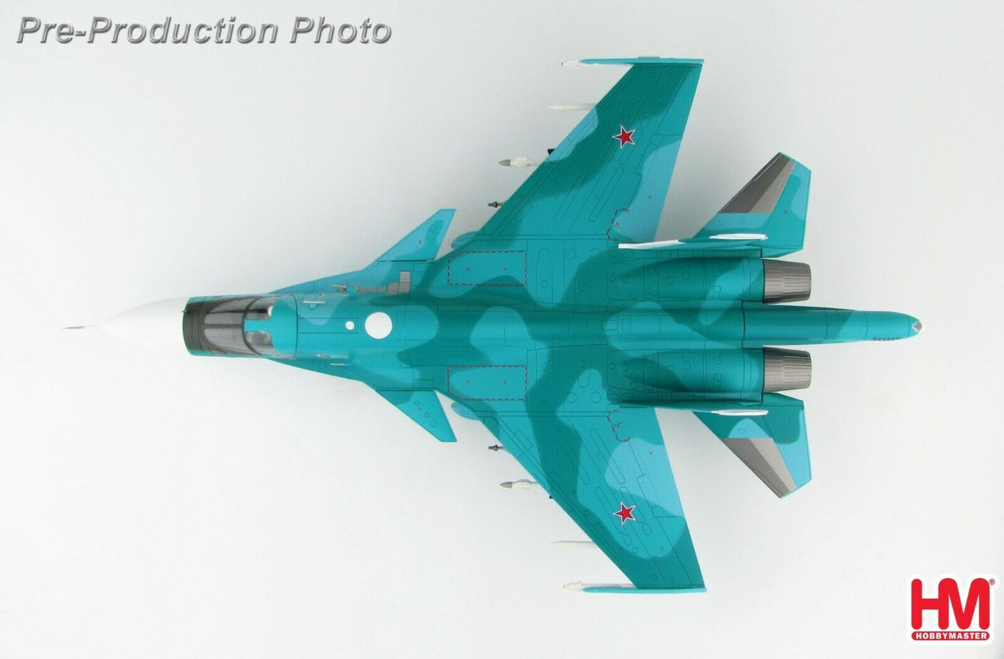 HOBBY MASTER SU-34 FULLBACK FIGHTER BOMBER BORT 10 O.PESHKOV COMMEMORATIVE SCHEME