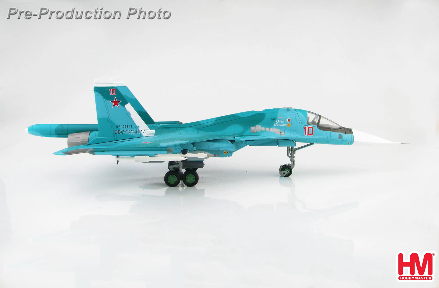 HOBBY MASTER SU-34 FULLBACK FIGHTER BOMBER BORT #10 OLEG PESHKOV "COMMEMORATIVE SCHEME" AUGUST 2016