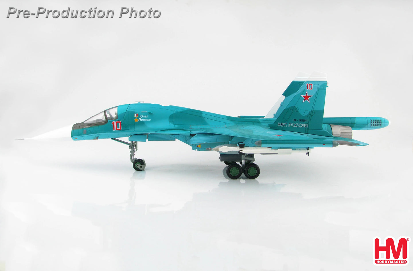 HOBBY MASTER SU-34 FULLBACK FIGHTER BOMBER BORT #10 OLEG PESHKOV "COMMEMORATIVE SCHEME" AUGUST 2016