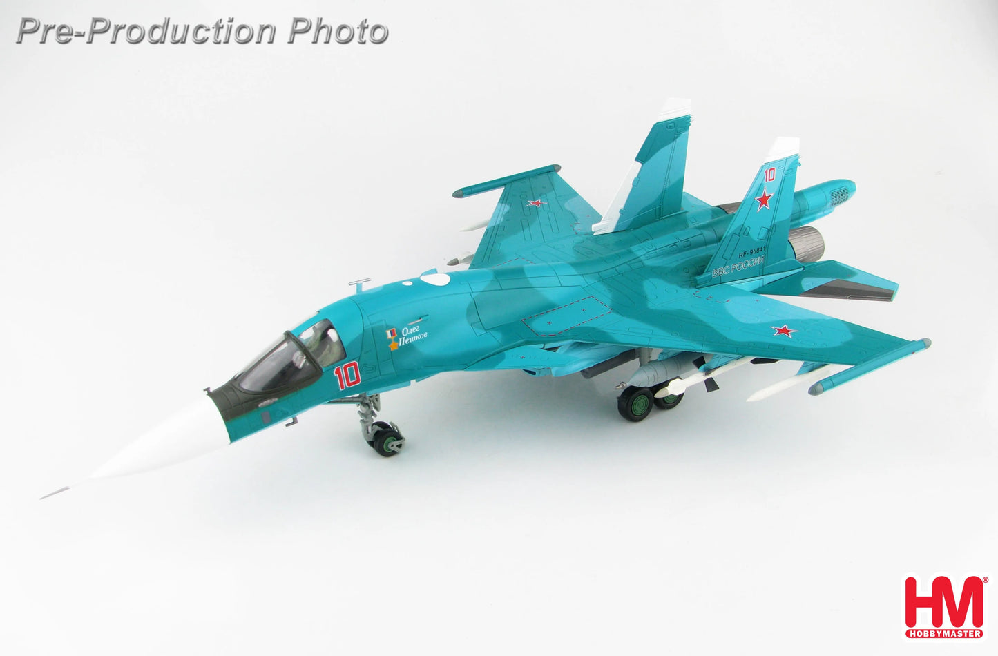 HOBBY MASTER SU-34 FULLBACK FIGHTER BOMBER BORT #10 OLEG PESHKOV "COMMEMORATIVE SCHEME" AUGUST 2016