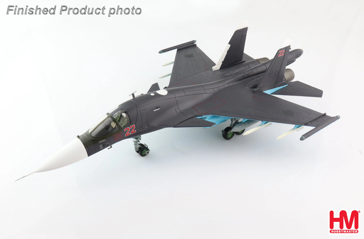 HOBBY MASTER SU-34 FULLBACK FIGHTER BOMBER RED 22, RUSSIAN AIR FORCE, SYRIA 2015