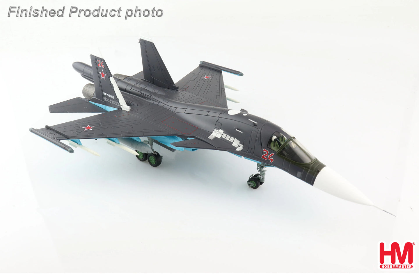 HOBBY MASTER SU-34 FULLBACK FIGHTER BOMBER RUSSIAN AIR FORCE RED 24 SYRIA 2015