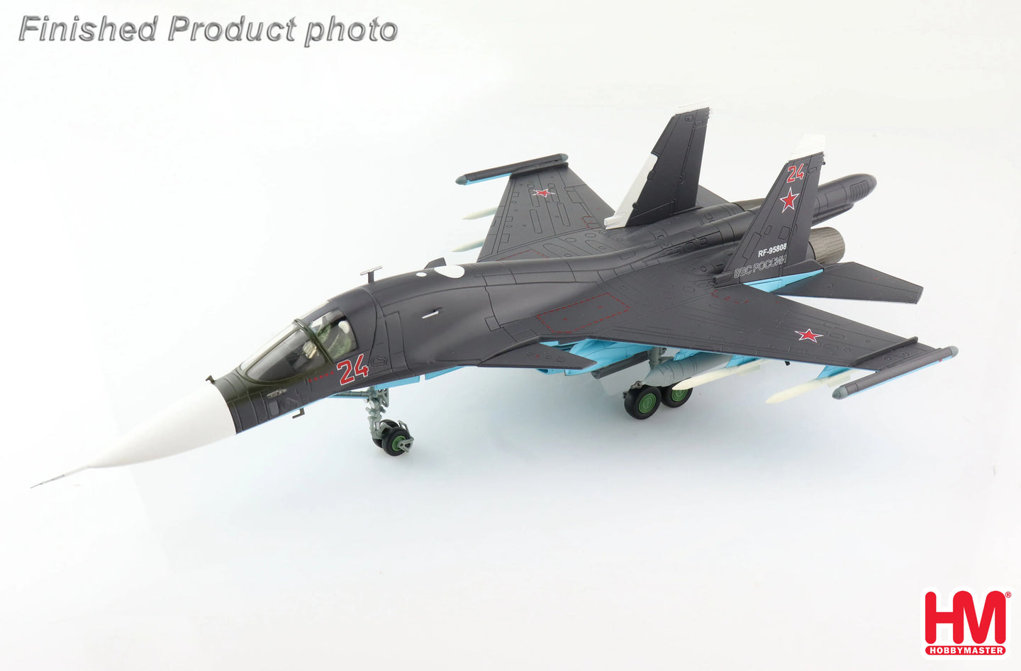 HOBBY MASTER SU-34 FULLBACK FIGHTER BOMBER RUSSIAN AIR FORCE RED 24 SYRIA 2015