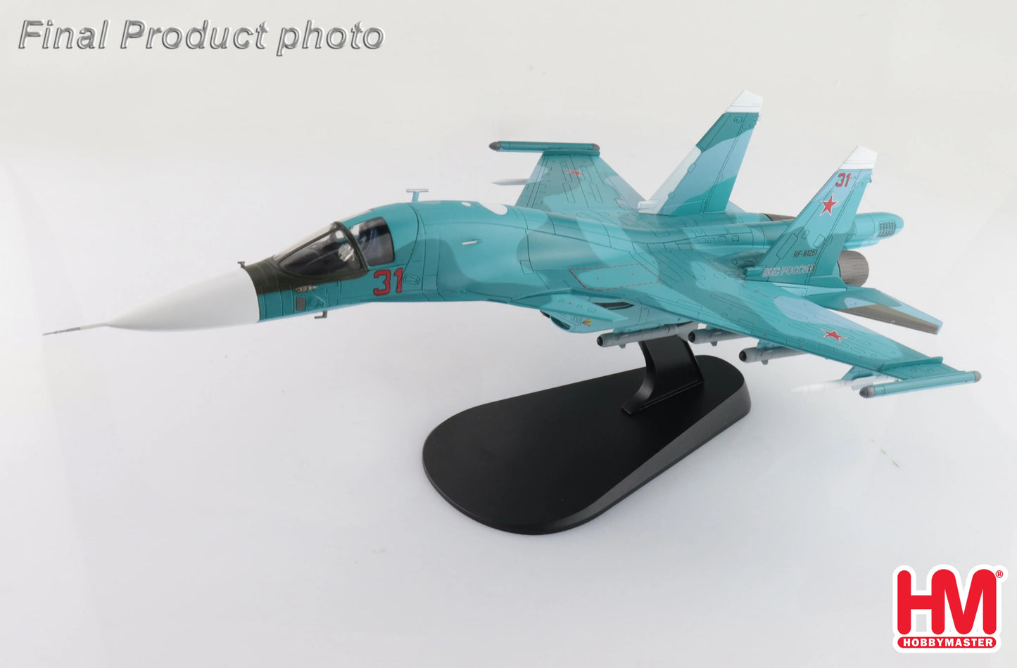 HOBBY MASTER SU-34 FIGHTER BOMBER "BATTLE FOR KYIV" RED 31/RF-81251 2022