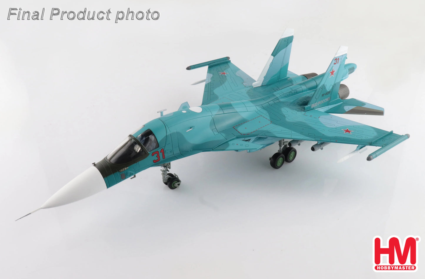 HOBBY MASTER SU-34 FIGHTER BOMBER "BATTLE FOR KYIV" RED 31/RF-81251 2022