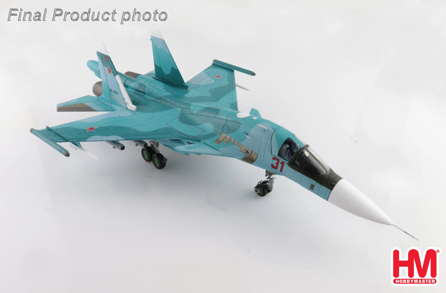 HOBBY MASTER SU-34 FIGHTER BOMBER "BATTLE FOR KYIV" RED 31/RF-81251 2022