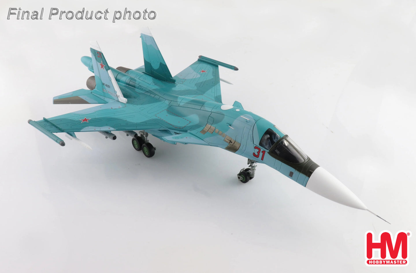 HOBBY MASTER SU-34 FIGHTER BOMBER "BATTLE FOR KYIV" RED 31/RF-81251 2022