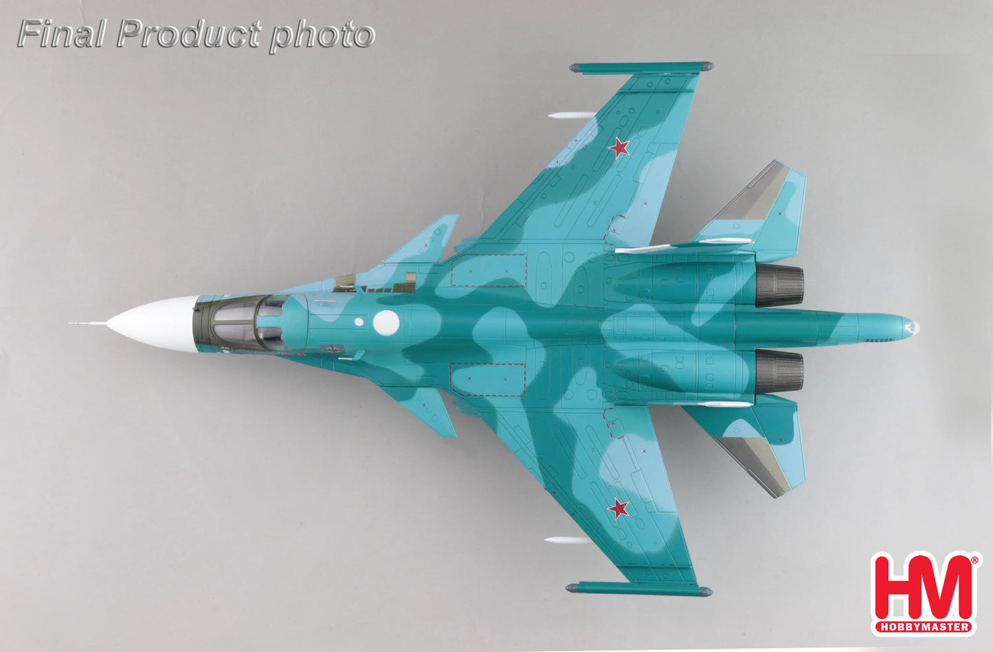 HOBBY MASTER SU-34 RUSSIAN AIR FORCE FULLBACK FIGHTER BOMBER RED 23 UKRAINE MARCH 2023