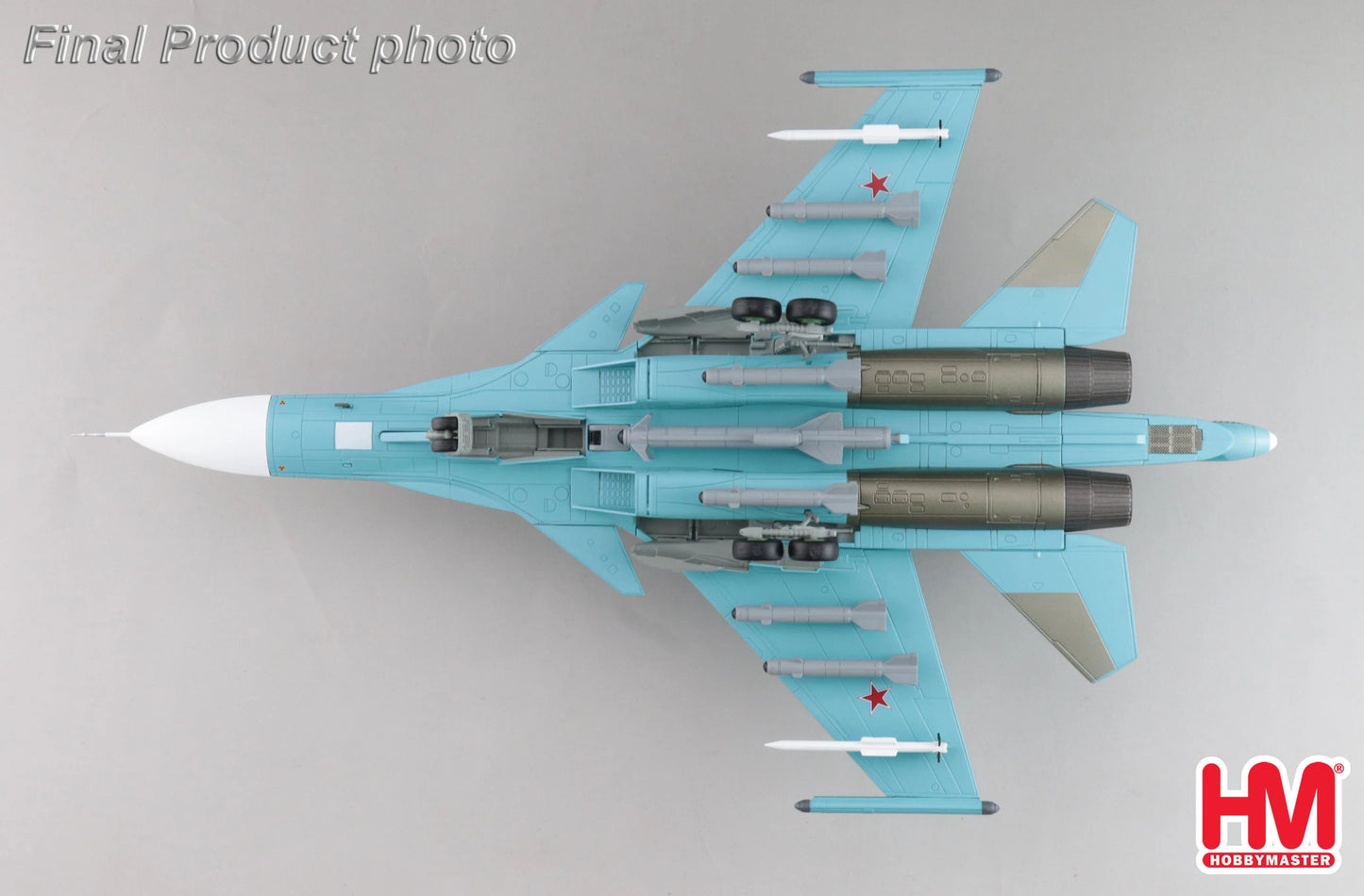 HOBBY MASTER SU-34 RUSSIAN AIR FORCE FULLBACK FIGHTER BOMBER RED 23 UKRAINE MARCH 2023