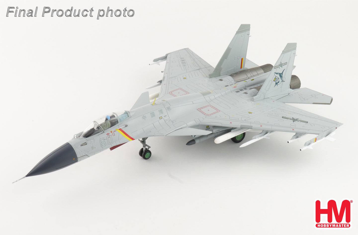 HOBBY MASTER HA6411 J-15 FLYING SHARK NO.60 AIRCRAFT CARRIER SHANDONG PLAAF JUNE 2025 (W 2 X KD-88 & 2 X YJ-83)