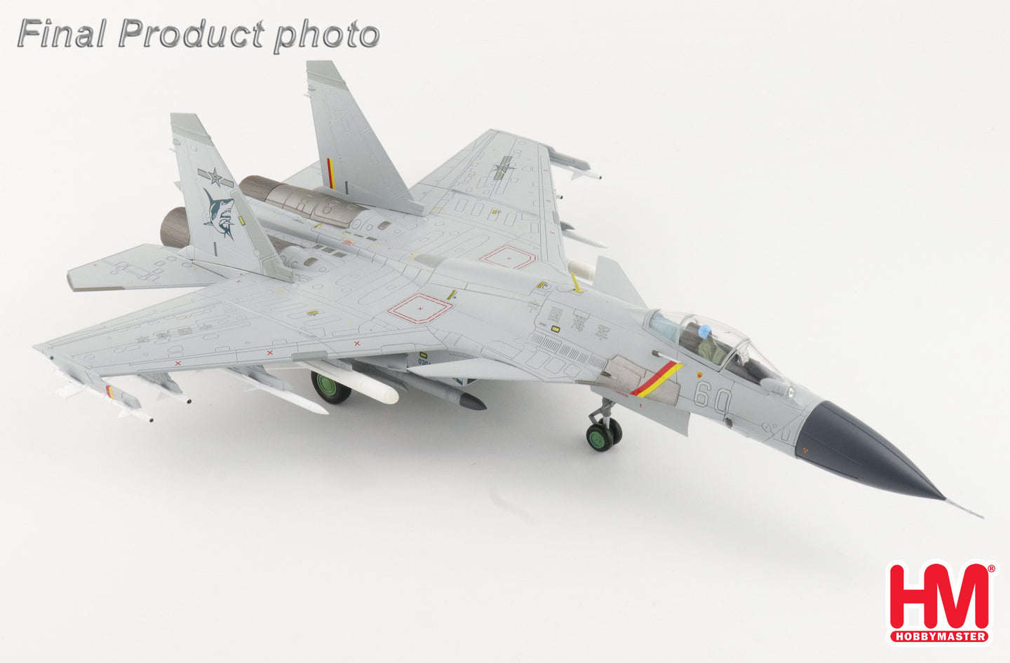 HOBBY MASTER HA6411 J-15 FLYING SHARK NO.60 AIRCRAFT CARRIER SHANDONG PLAAF JUNE 2025 (W 2 X KD-88 & 2 X YJ-83)