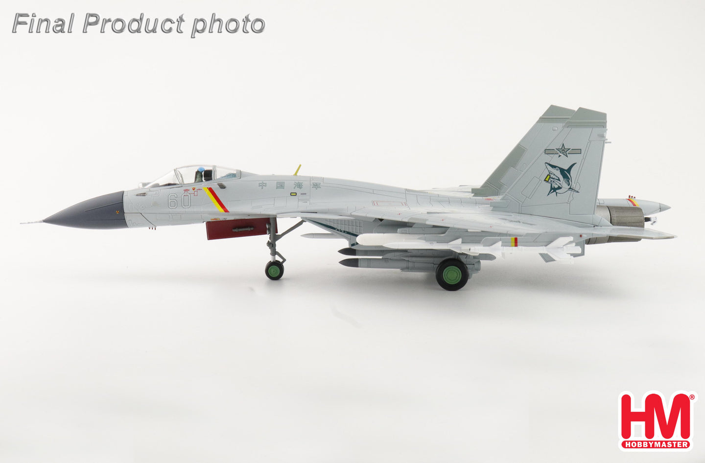 HOBBY MASTER HA6411 J-15 FLYING SHARK NO.60 AIRCRAFT CARRIER SHANDONG PLAAF JUNE 2025 (W 2 X KD-88 & 2 X YJ-83)