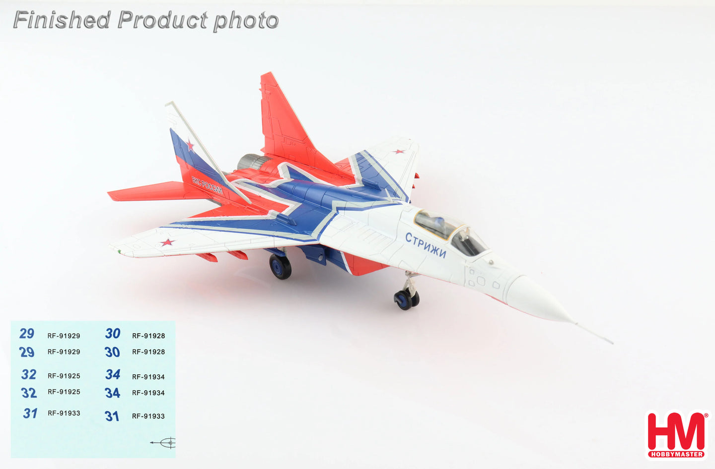 HOBBY MASTER MIG-29 STRIZHI AEROBATIC TEAM RUSSIAN AEROSPACE FORCE 2019