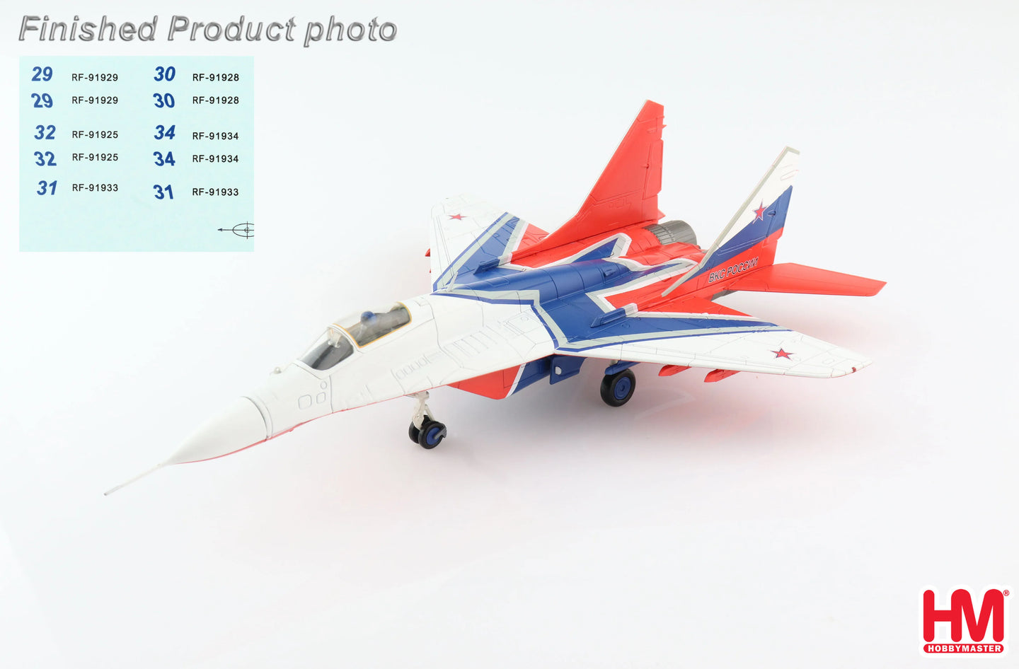 HOBBY MASTER MIG-29 STRIZHI AEROBATIC TEAM RUSSIAN AEROSPACE FORCE 2019