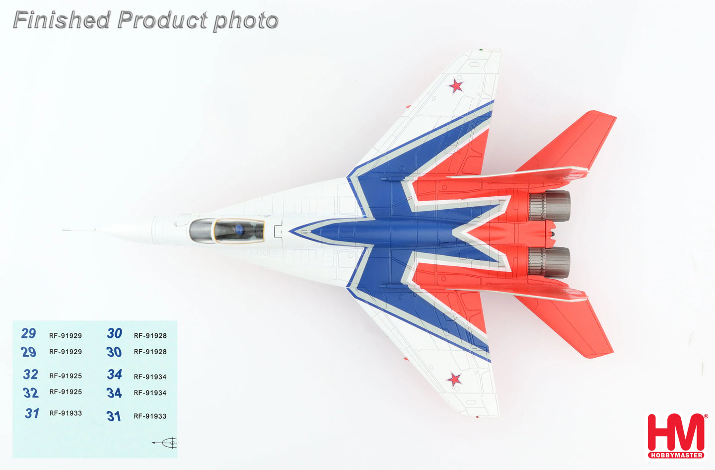 HOBBY MASTER MIG-29 STRIZHI AEROBATIC TEAM RUSSIAN AEROSPACE FORCE 2019