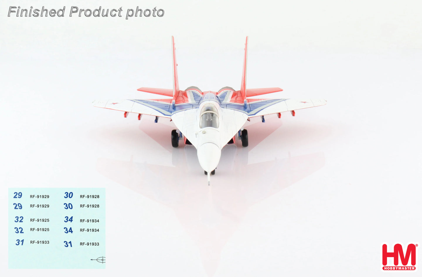 HOBBY MASTER MIG-29 STRIZHI AEROBATIC TEAM RUSSIAN AEROSPACE FORCE 2019