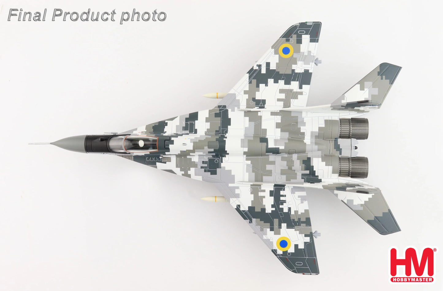 HOBBY MASTER MIG-29 9-13 GHOST OF KYIV BORT 19 UKRAINIAN AIR FORCE (WITH EXTRA 2 X AGM-88 MISSILES)