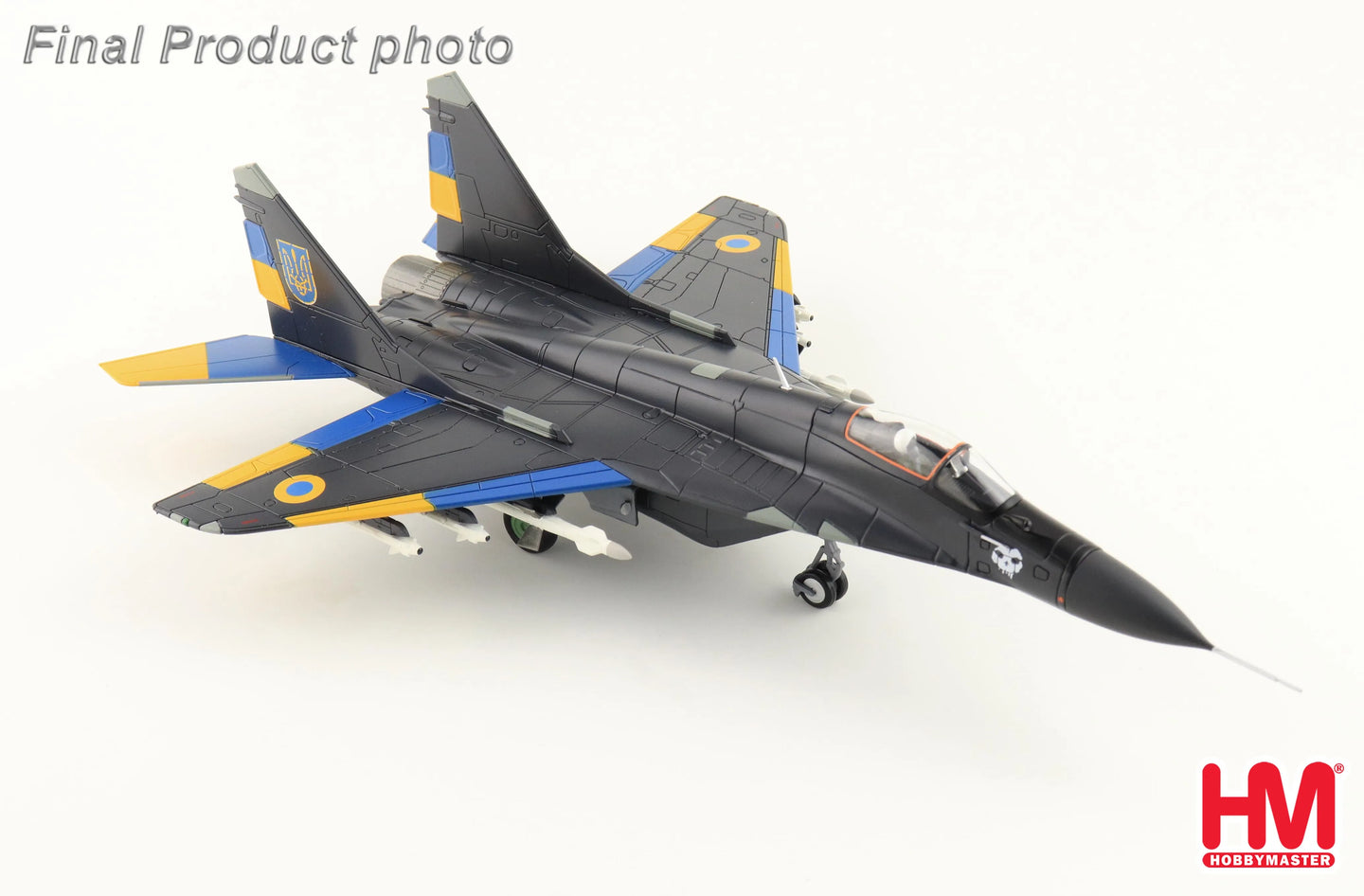 HOBBY MASTERS MIG-29 "GHOST OF KYIV" 40TH TACTICAL AVIATION BRIGADE UKRAINIAN AF VASYLKIV AB 2023