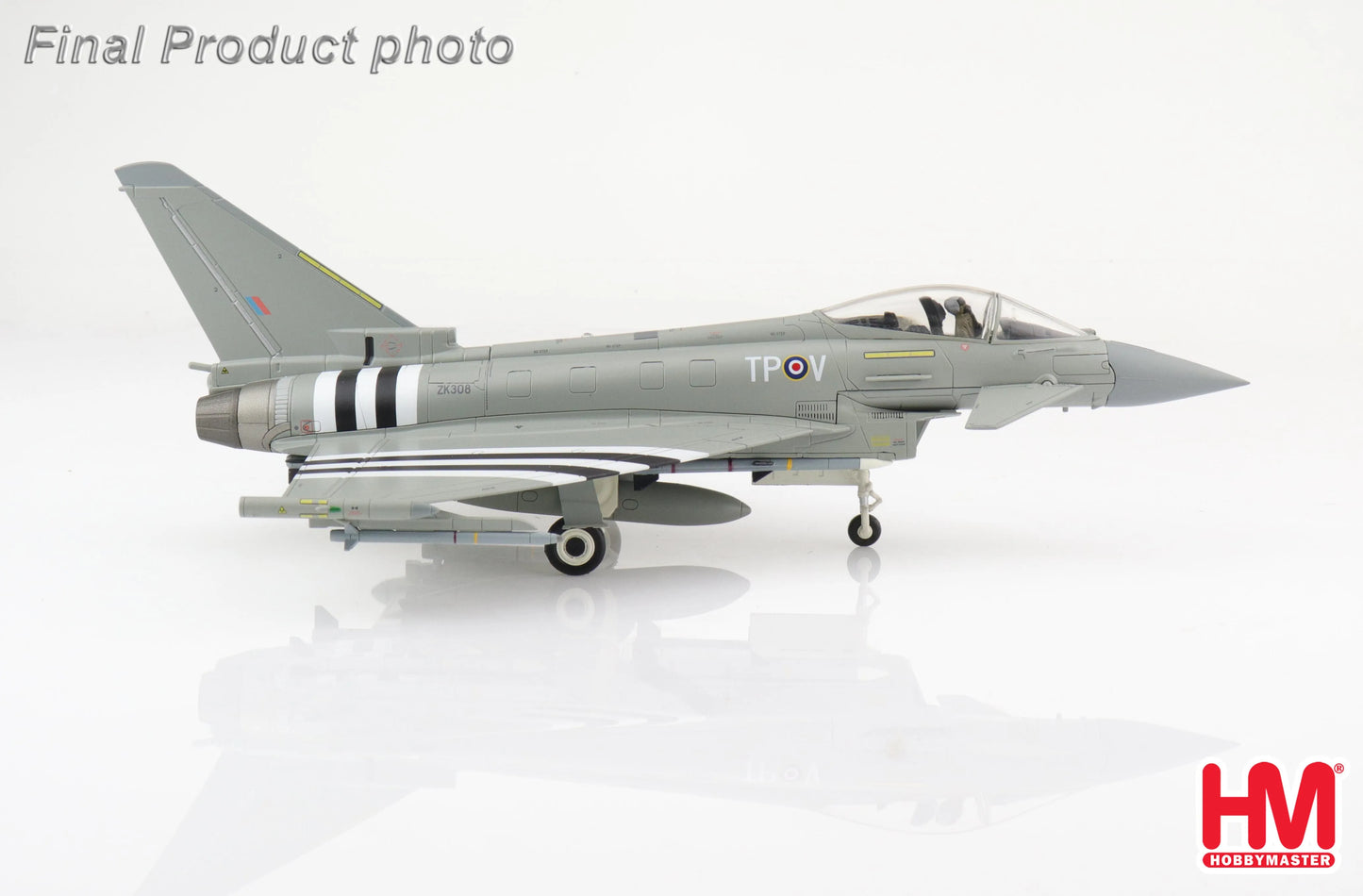HOBBY MASTER EUROFIGHTER TYPHOON "D-DAY 70TH ANNIVERSARY" ZK308 ENGLAND 2014