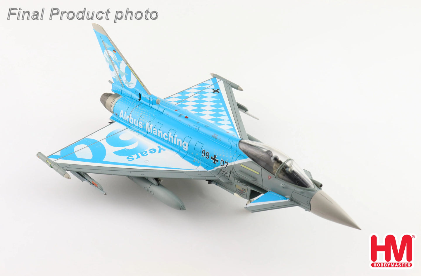 HOBBY MASTER EUROFIGHTER EF-2000 60TH YEARS AIRBUS MANCHING SEPT 2022
