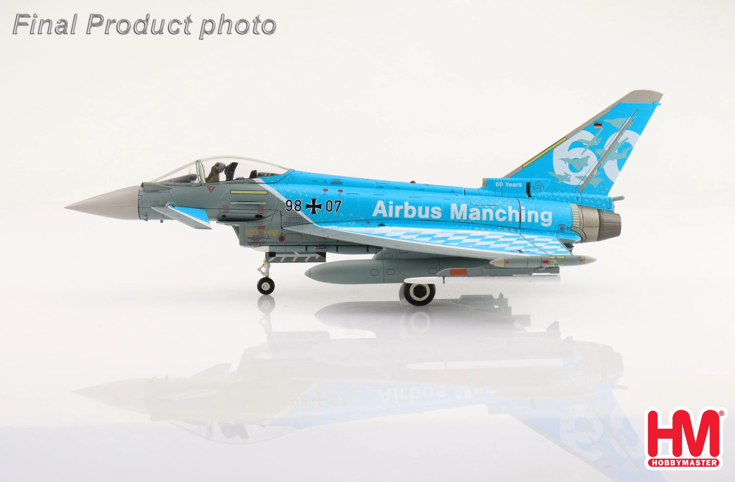 HOBBY MASTER EUROFIGHTER EF-2000 60TH YEARS AIRBUS MANCHING SEPT 2022