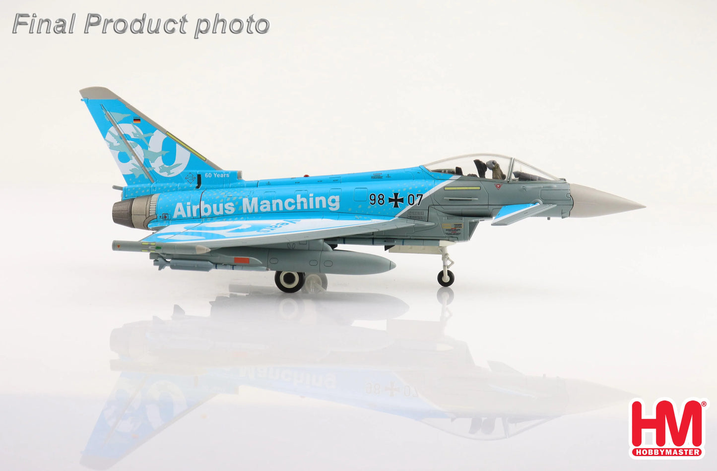 HOBBY MASTER EUROFIGHTER EF-2000 60TH YEARS AIRBUS MANCHING SEPT 2022