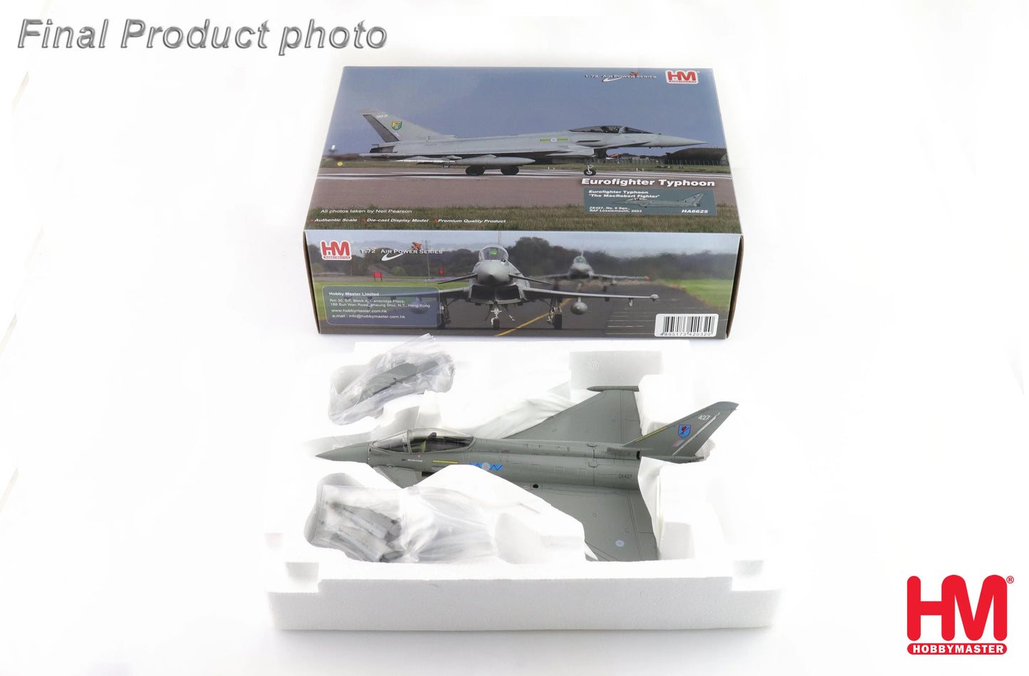 HOBBY MASTER TYPHOON THE MACROBERT FIGHTER ZK427 NO. 6 SQN. RAF LOSSIEMOUTH 2023