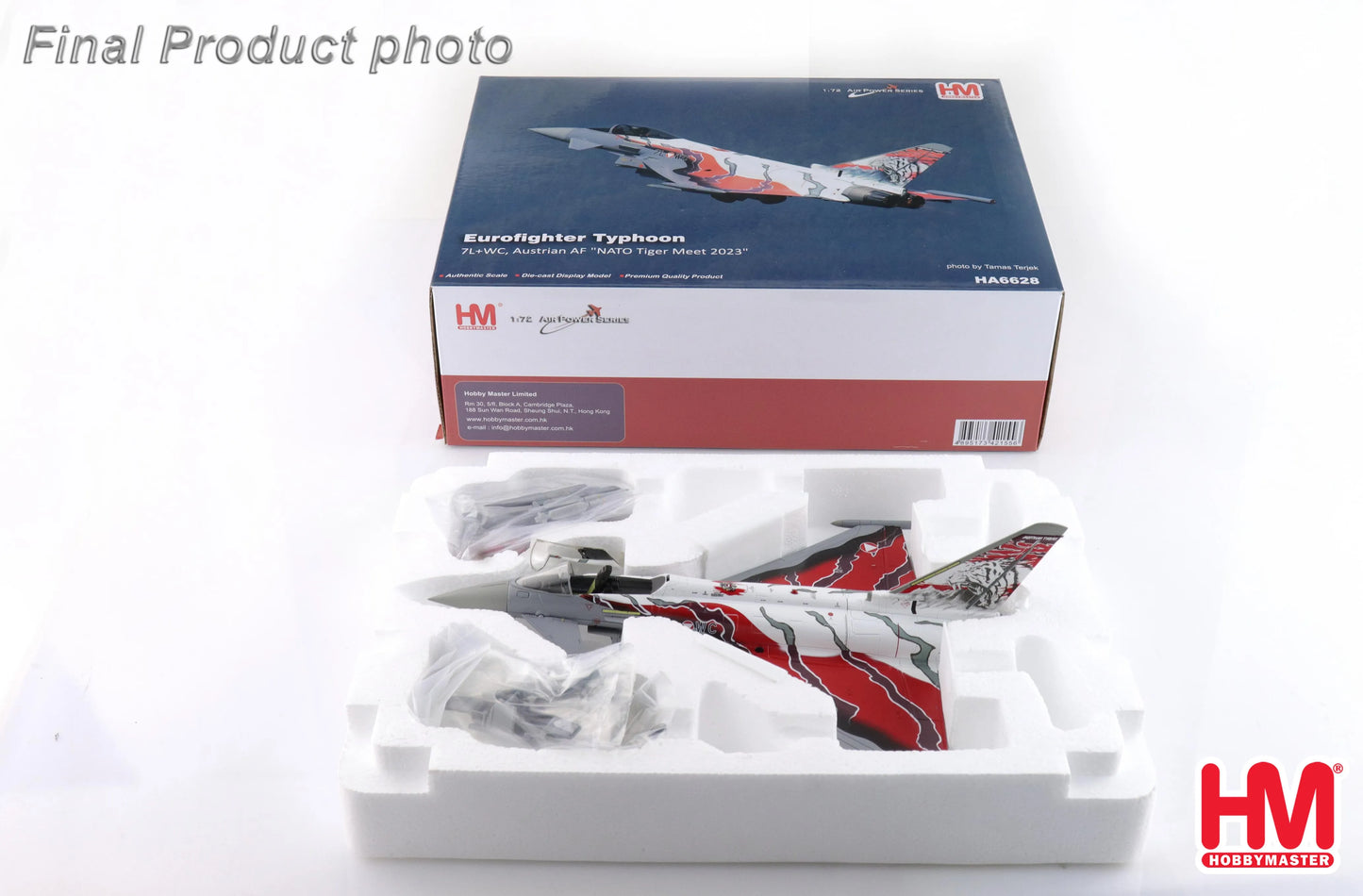 HOBBY MASTER EUROFIGHTER TYPHOON 7L WC AUSTRIAN AF NATO TIGER MEET 2023