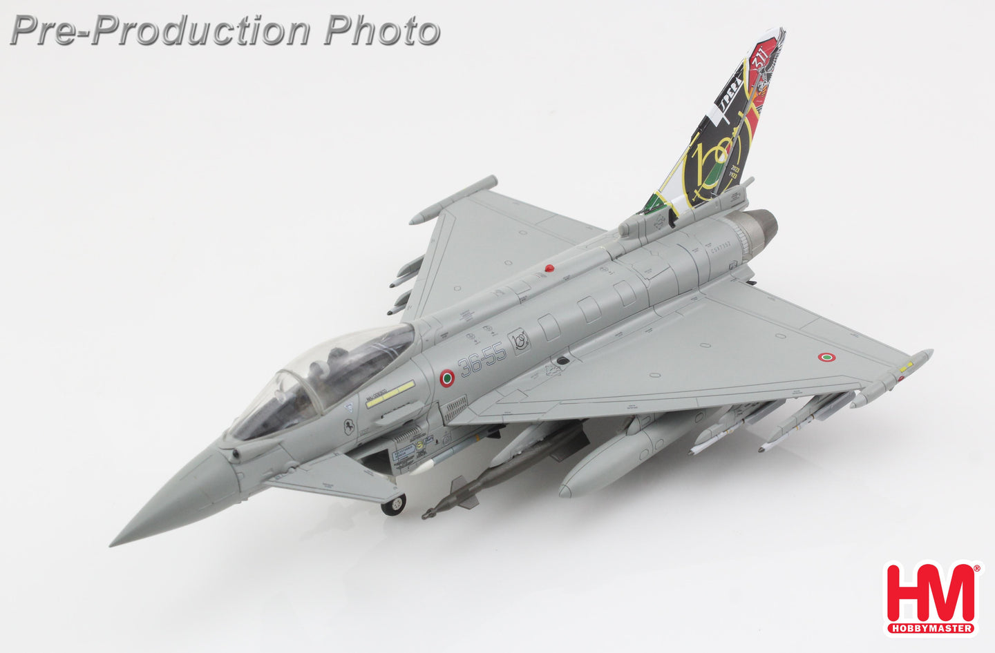 HOBBY MASTER TYPHOON ITALIAN AIR FORCE "ITALIAN AIR FORCE 100 YEARS" 36-55 RIAT 2023