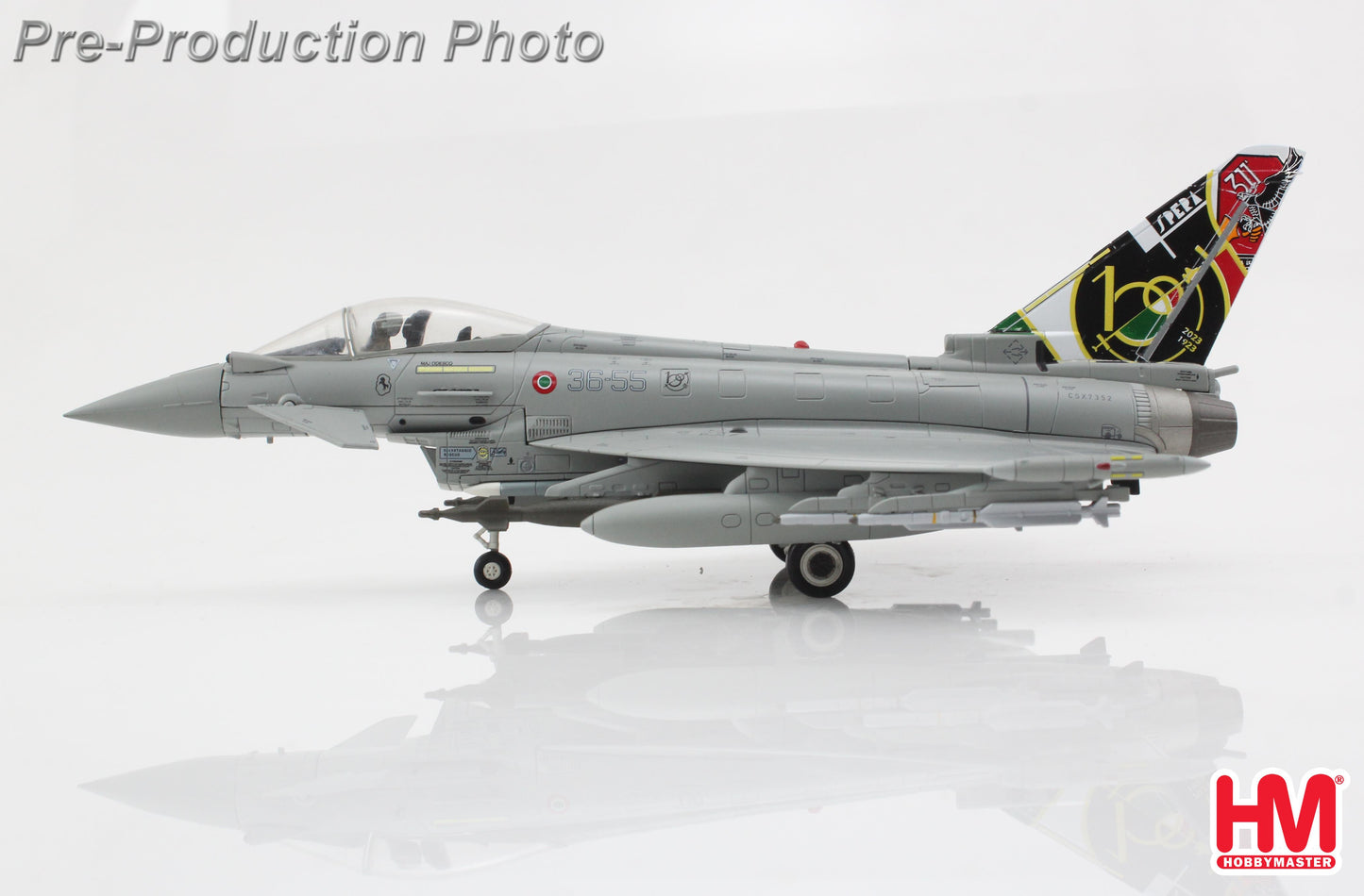 HOBBY MASTER TYPHOON ITALIAN AIR FORCE "ITALIAN AIR FORCE 100 YEARS" 36-55 RIAT 2023