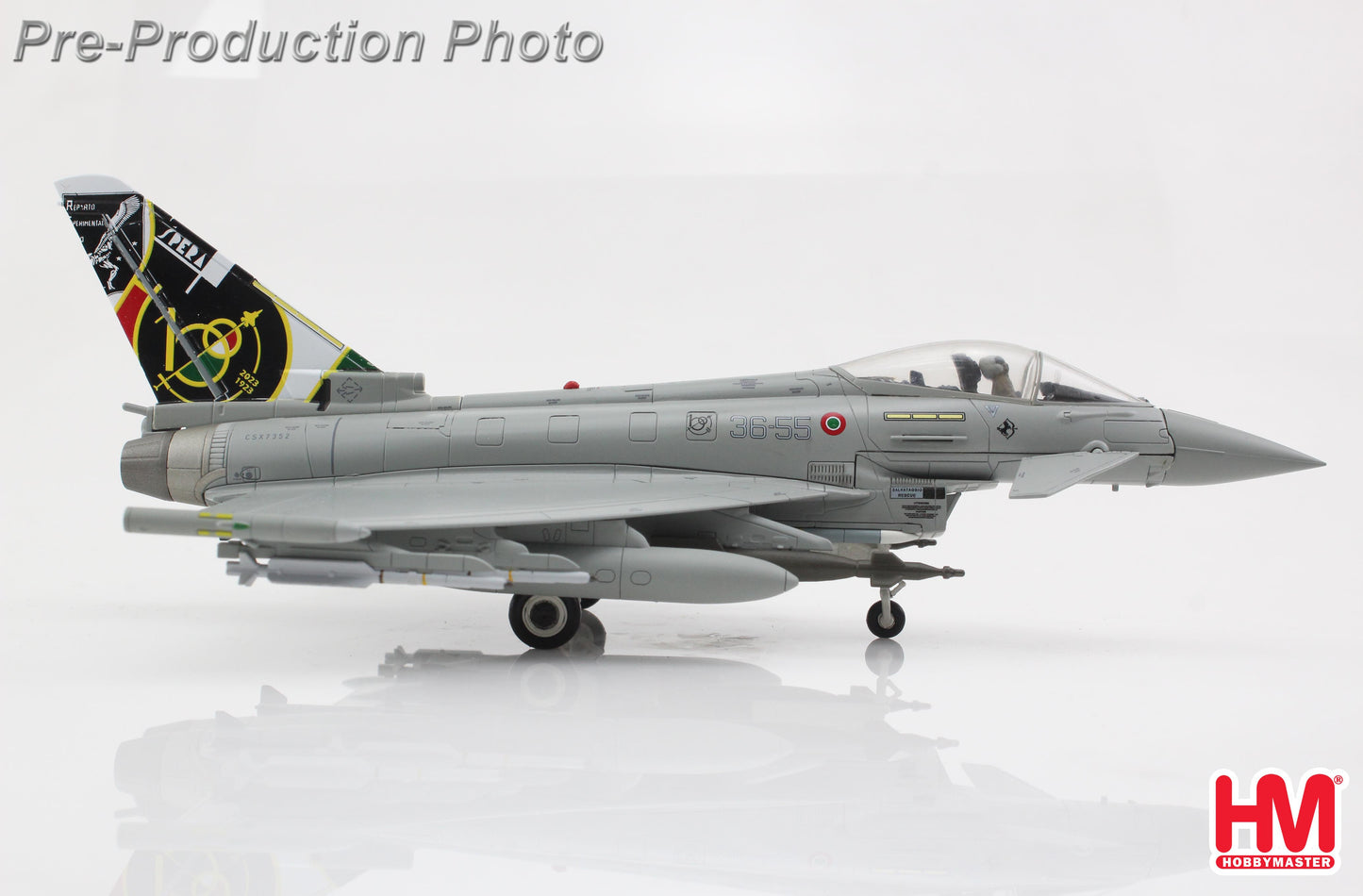 HOBBY MASTER TYPHOON ITALIAN AIR FORCE "ITALIAN AIR FORCE 100 YEARS" 36-55 RIAT 2023