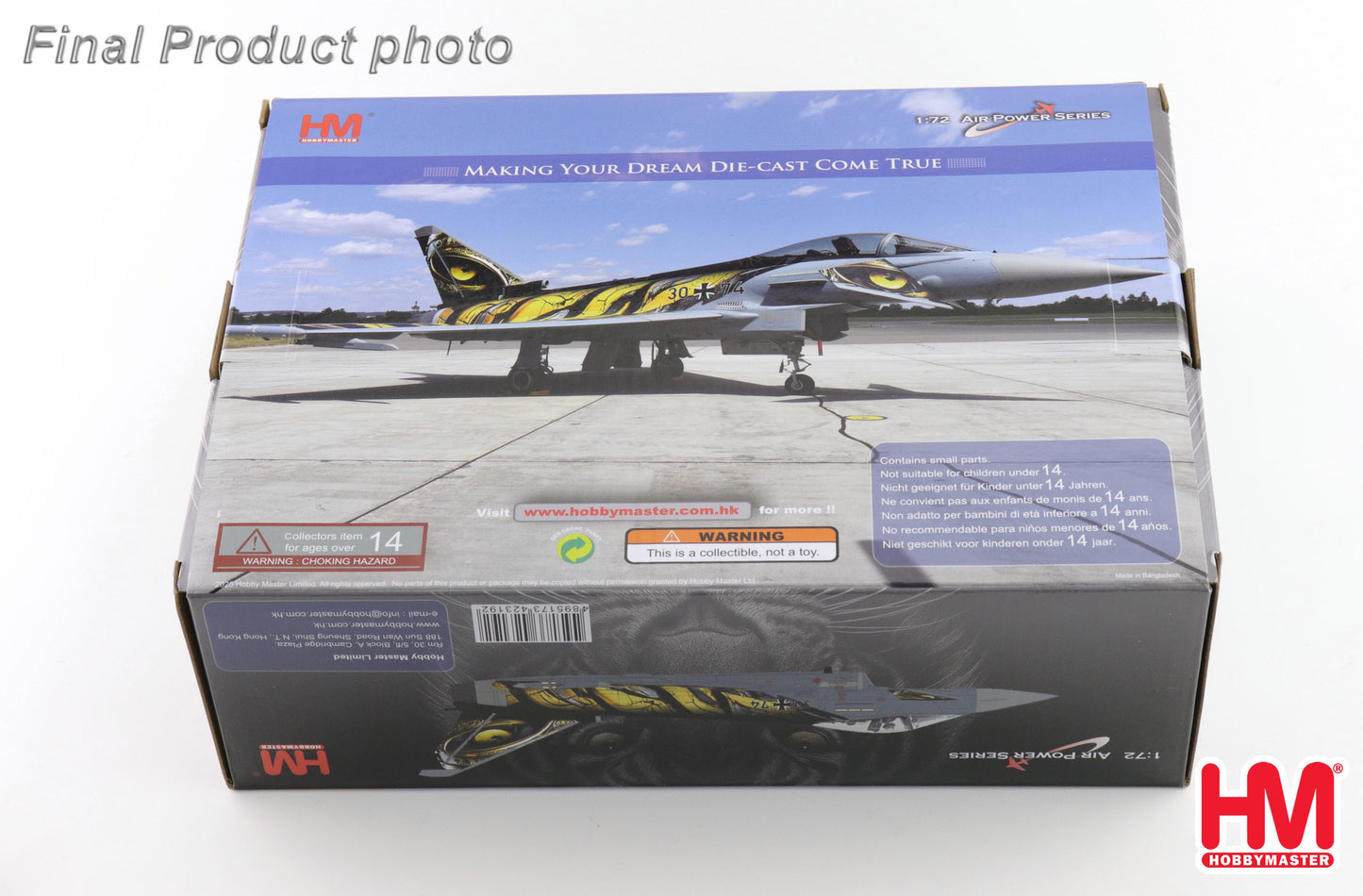 HOBBY MASTER EUROFIGHTER TYPHOON LUFTWAFFE "CASTLE TIGER" 30+74 2025