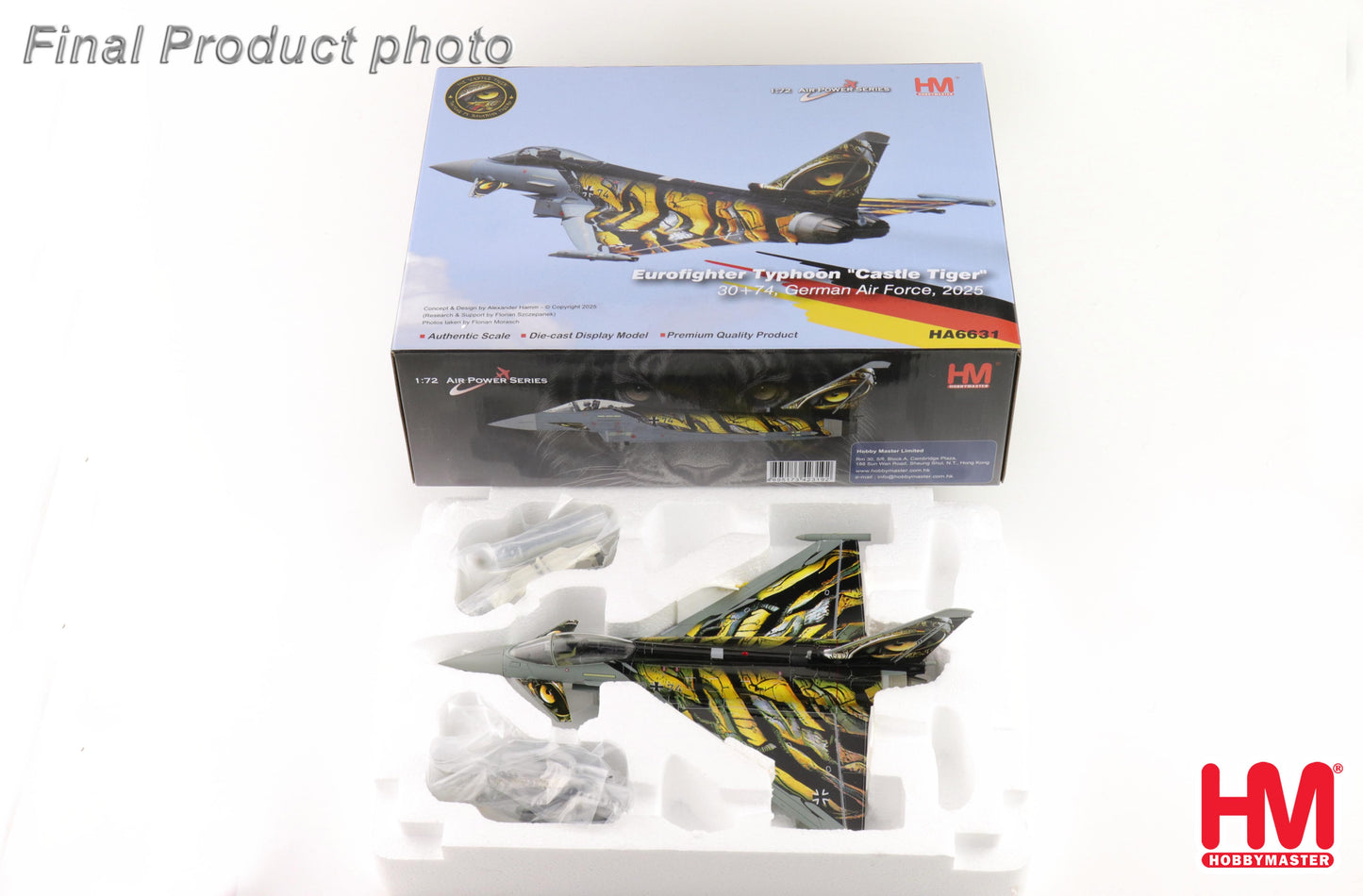 HOBBY MASTER EUROFIGHTER TYPHOON LUFTWAFFE "CASTLE TIGER" 30+74 2025