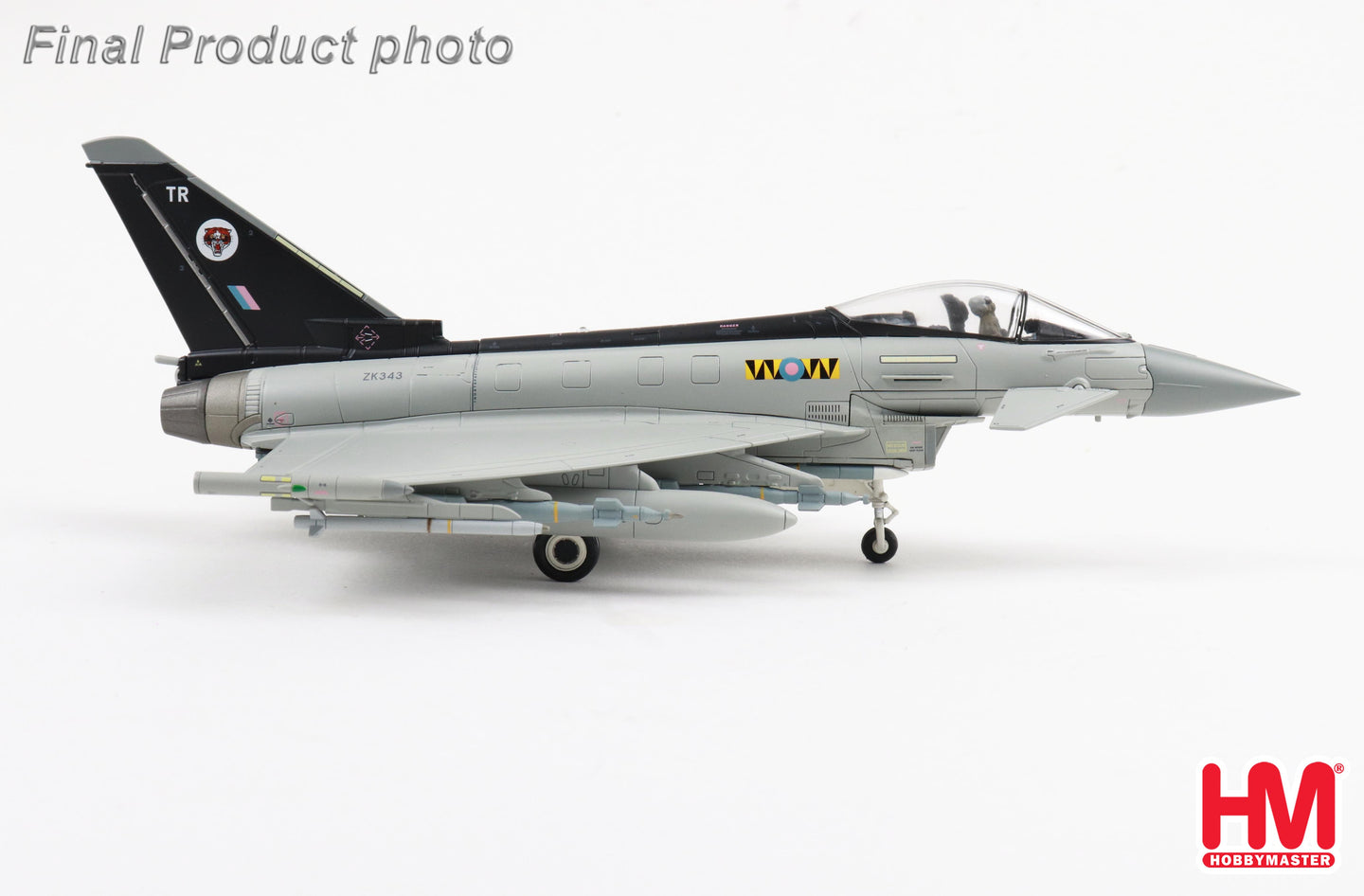 HOBBY MASTER TYPHOON RAF ZK343 NO. 74 SQN TIGERS "WHAT IF SCHEME"