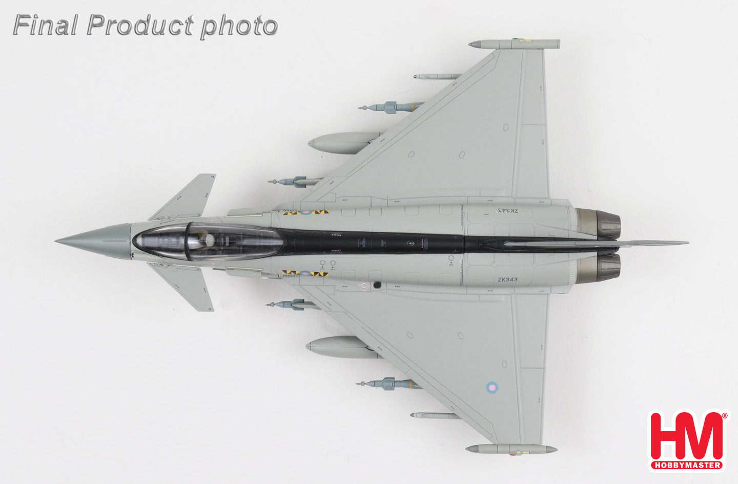 HOBBY MASTER TYPHOON RAF ZK343 NO. 74 SQN TIGERS "WHAT IF SCHEME"
