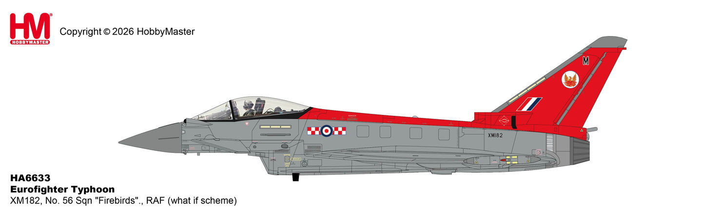 HOBBY MASTER TYPHOON RAF XM182, NO. 56 SQN, "FIREBIRDS / WHAT IF SCHEME"