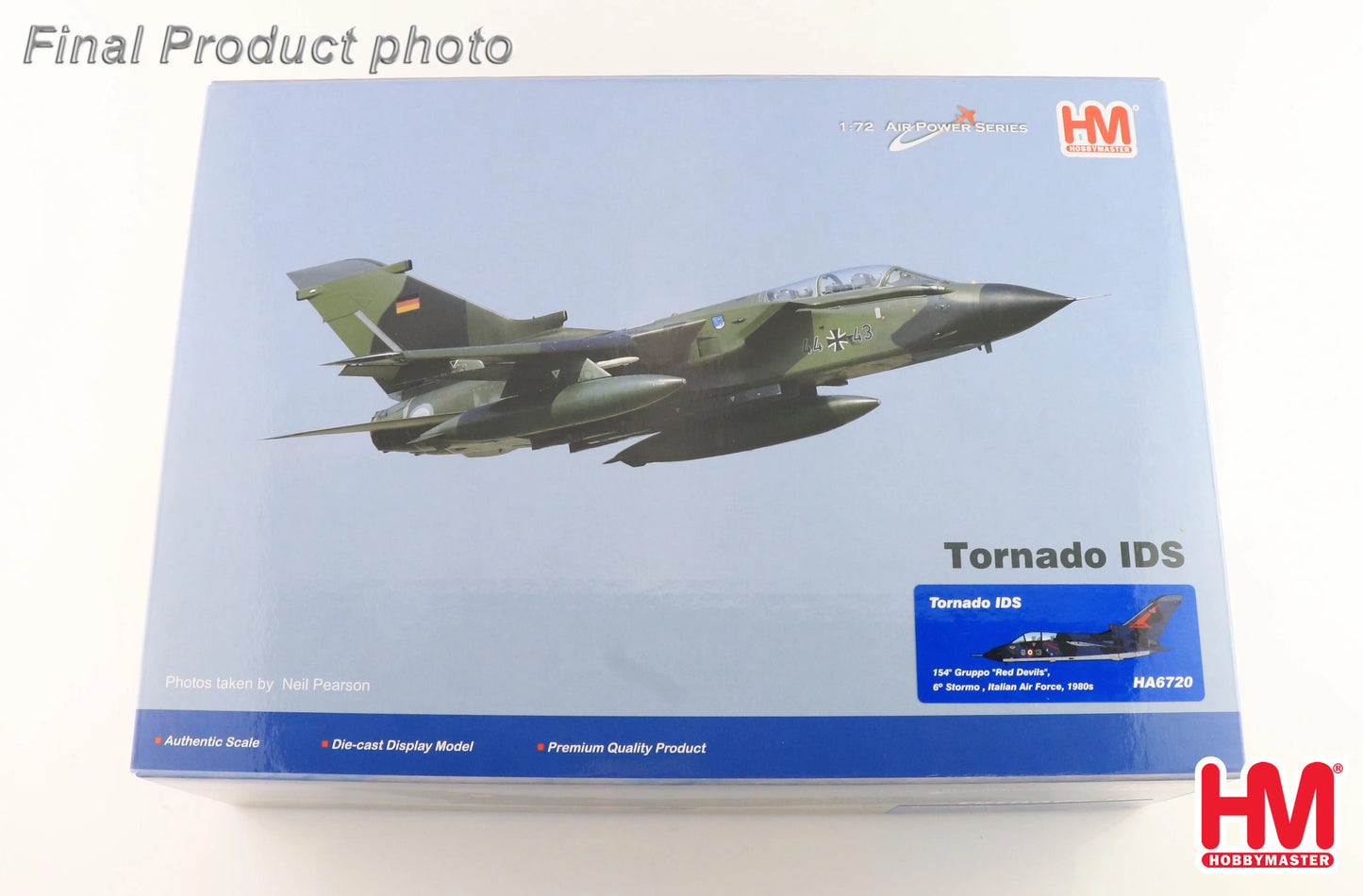 HOBBY MASTER TORNADO IDS 154 GRUPPO RED DEVILS, 6 STORMO, ITALIAN AIR FORCE, 1980