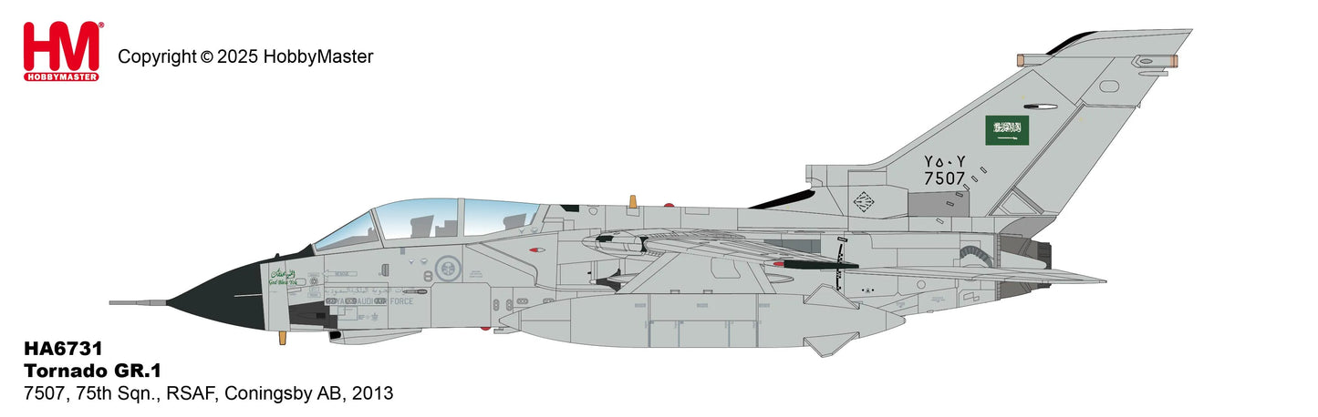 HOBBY MASTER TORNADO GR.1 ROYAL SAUDI AIR FORCE (RSAF) 7507 75TH SQN CONINGSBY AIR BASE 2013