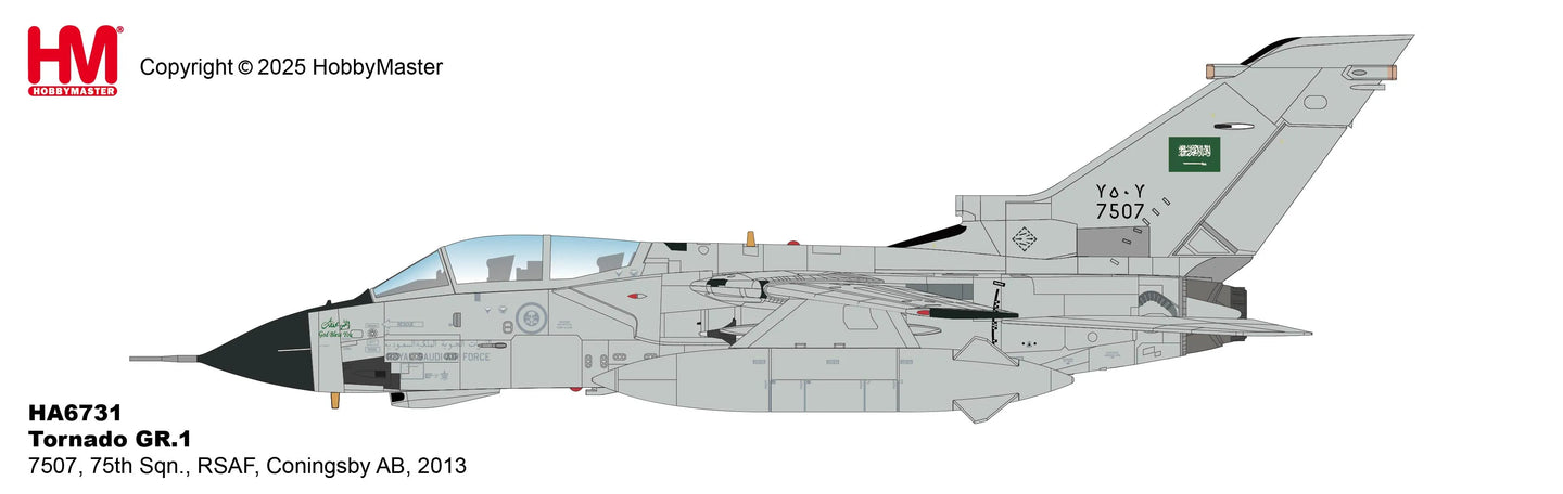 HOBBY MASTER TORNADO GR.1 ROYAL SAUDI AIR FORCE (RSAF) 7507 75TH SQN CONINGSBY AIR BASE 2013