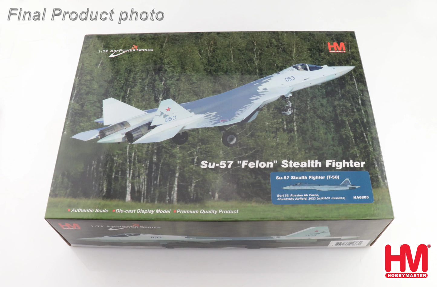 HOBBY MASTER SU-57 STEALTH FIGHTER (T-50) BORT 56 RUSSIAN AIR FORCE 2023