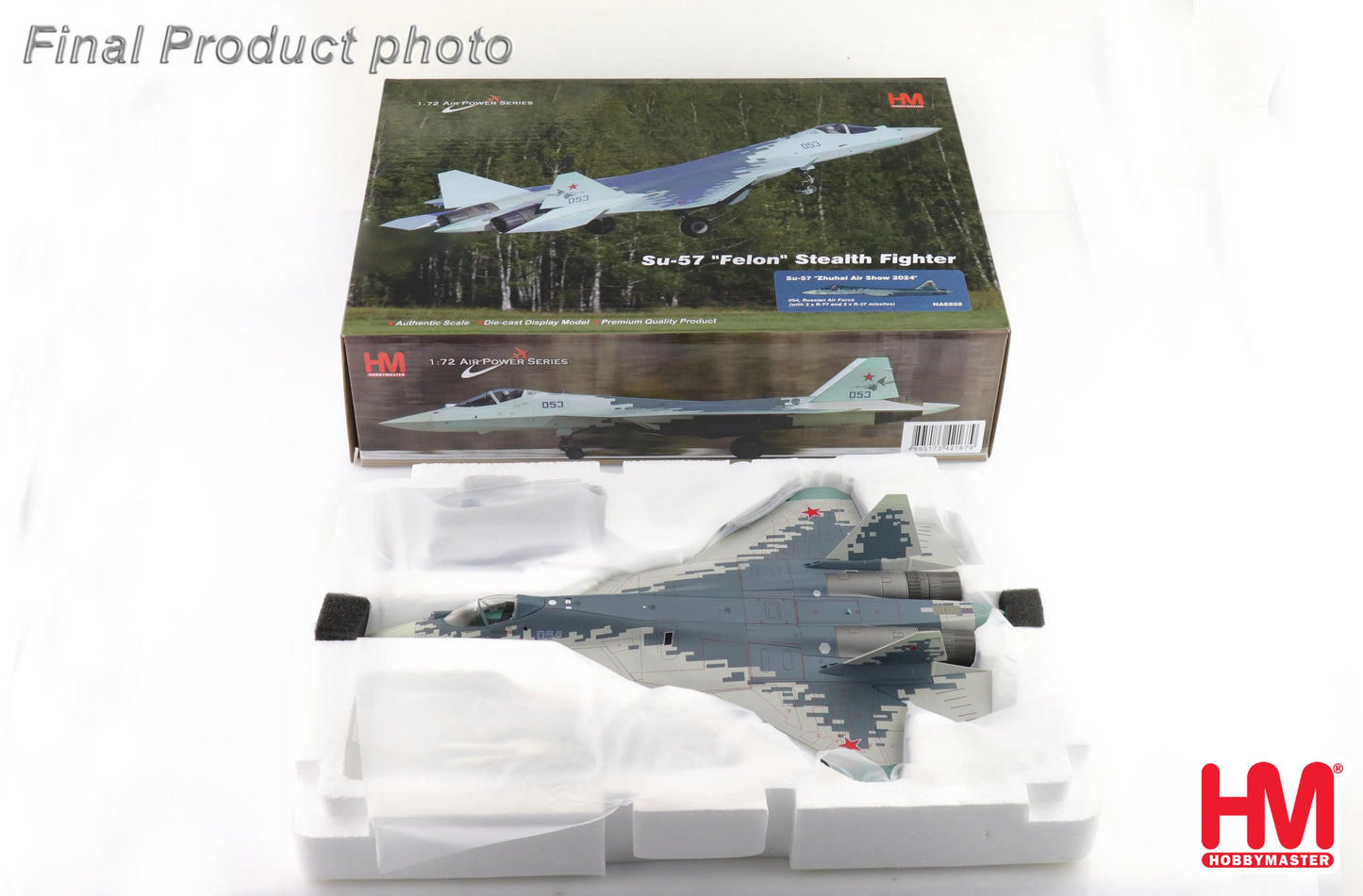 HOBBY MASTER SU-57 "ZHUHAI AIR SHOW 2024" 054 RUSSIAN AIR FORCE