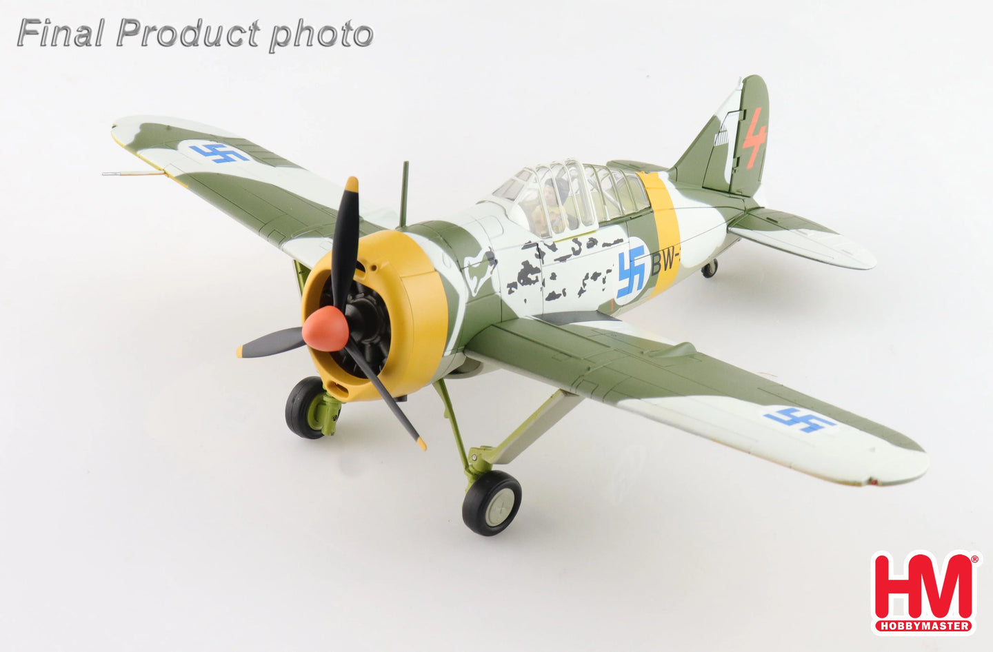 HOBBY MASTER BREWSTER MODEL 239 "BUFFALO" (WINTER SCHEME) BW364 3/LELV 24 "WO ILMARI JUUTILAINEN" 1942