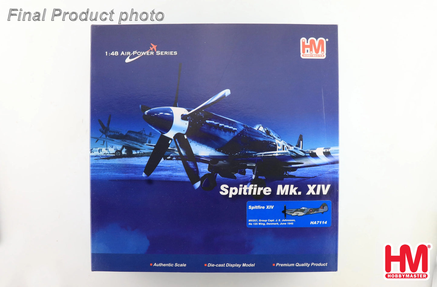 HOBBY MASTER SPITFIRE XIV MV257 J. E. JOHNSSON #125 WING JUNE 1945