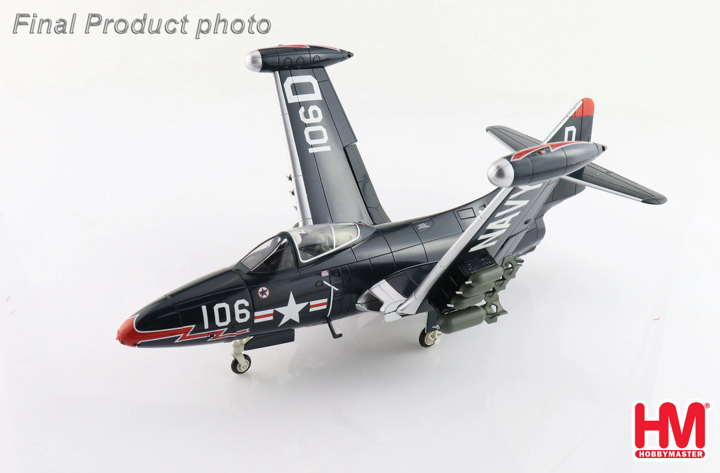 HOBBY MASTER F9F-5  US NAVY "MIG-15S KILLER" 125459 VF-781 FLOWN BY ROYCE WILLIAMS NOV 1952