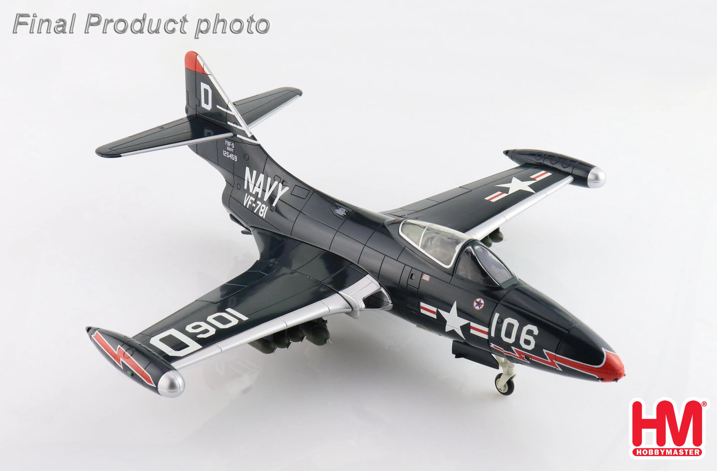 HOBBY MASTER F9F-5  US NAVY "MIG-15S KILLER" 125459 VF-781 FLOWN BY ROYCE WILLIAMS NOV 1952