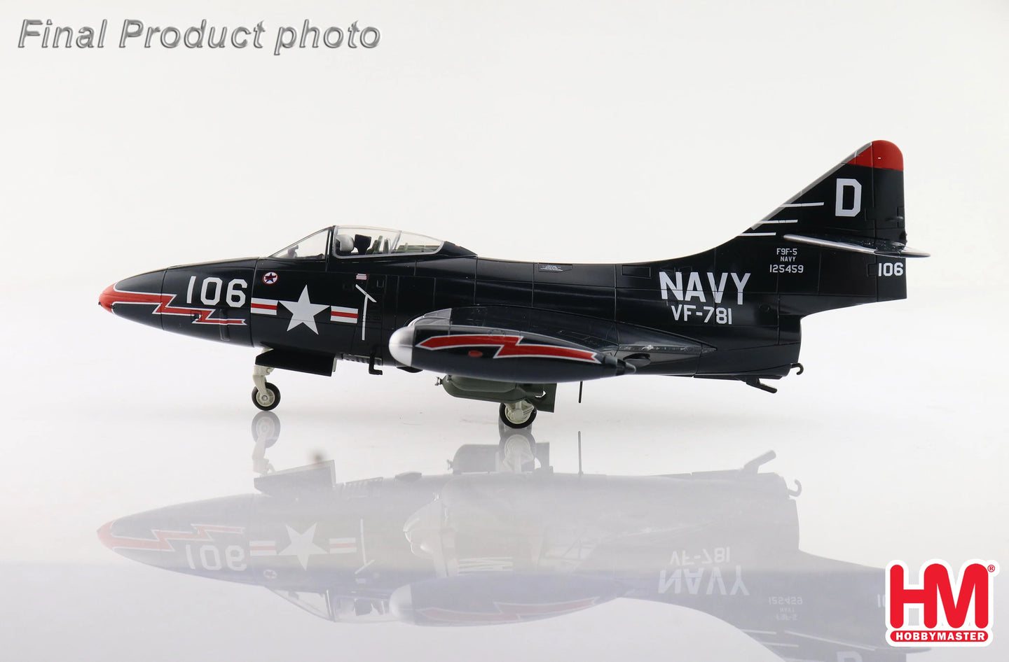 HOBBY MASTER F9F-5  US NAVY "MIG-15S KILLER" 125459 VF-781 FLOWN BY ROYCE WILLIAMS NOV 1952