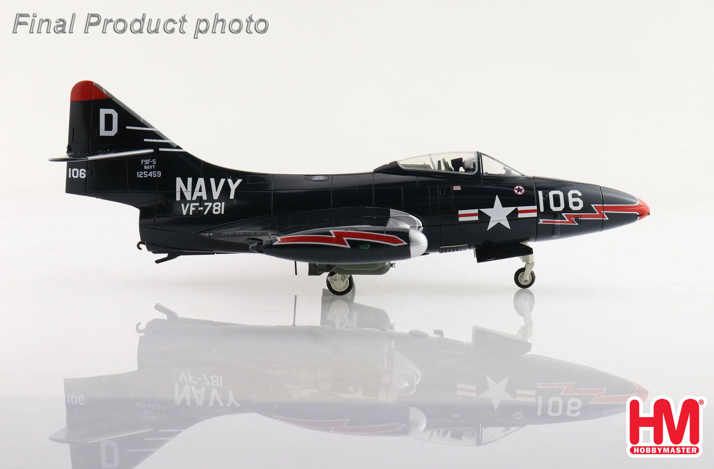 HOBBY MASTER F9F-5  US NAVY "MIG-15S KILLER" 125459 VF-781 FLOWN BY ROYCE WILLIAMS NOV 1952
