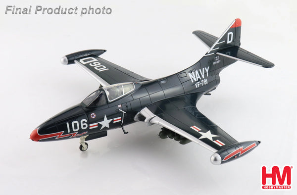 HOBBY MASTER F9F-5  US NAVY "MIG-15S KILLER" 125459 VF-781 FLOWN BY ROYCE WILLIAMS NOV 1952